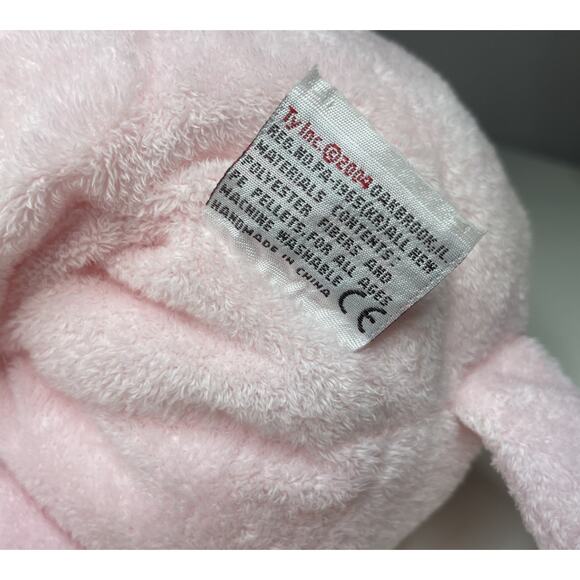 Ty Pluffies Winks the Elephant Pink Plush Large 12” Stuffed Animal 2004 With Tag - Picture 11 of 16